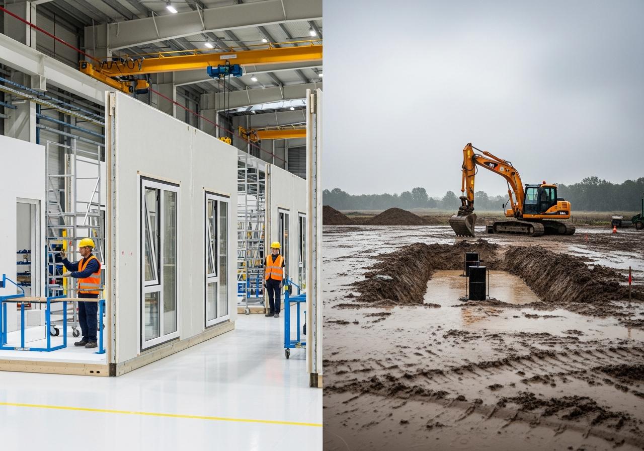 Prefab Construction Beats Weather Delays