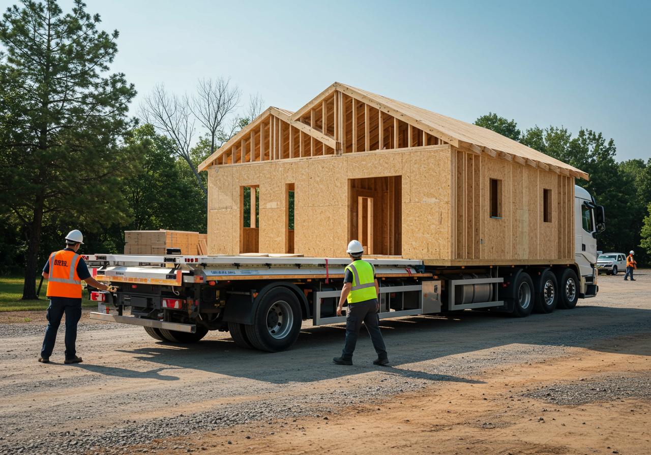  Prefab Home Delivery Logistics 