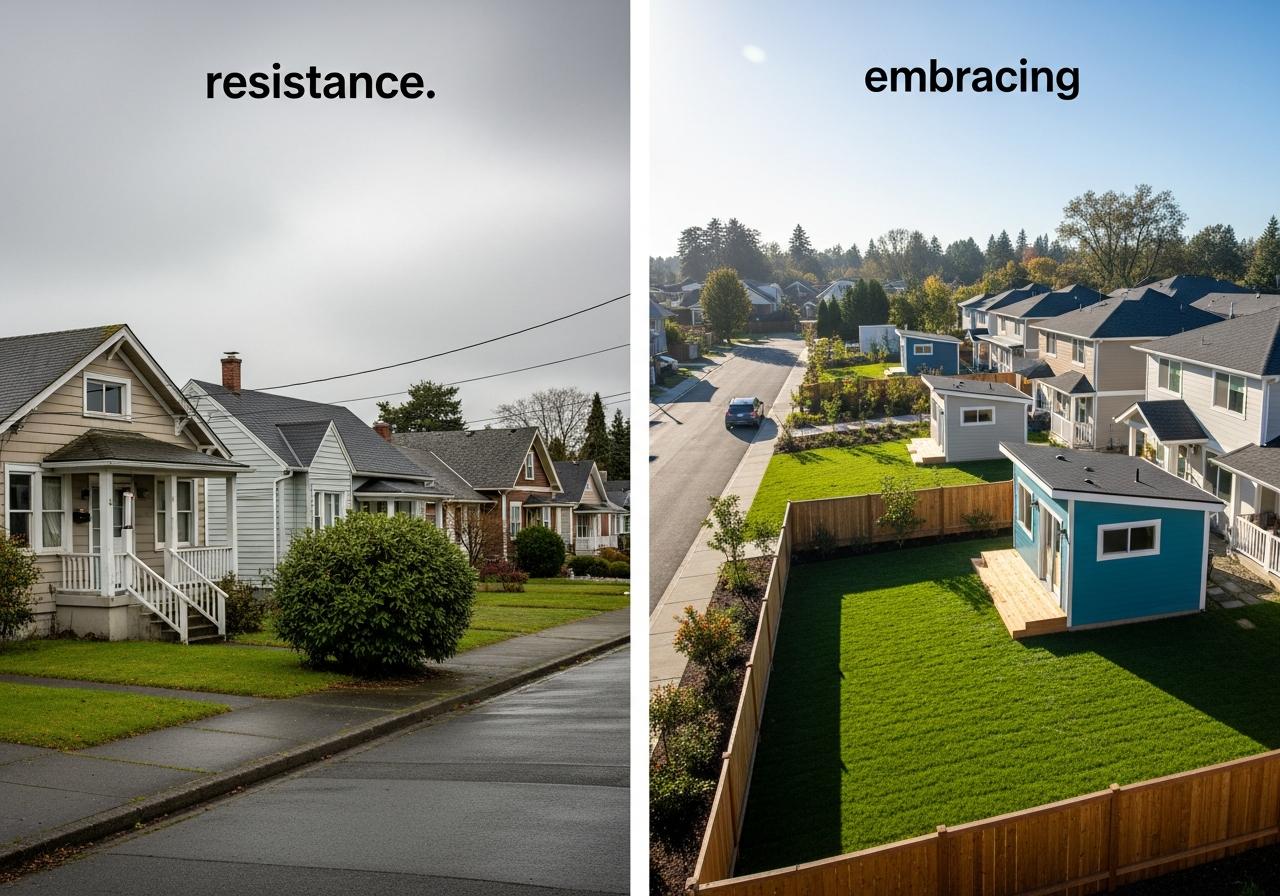 Towns Embracing vs Resisting ADUs