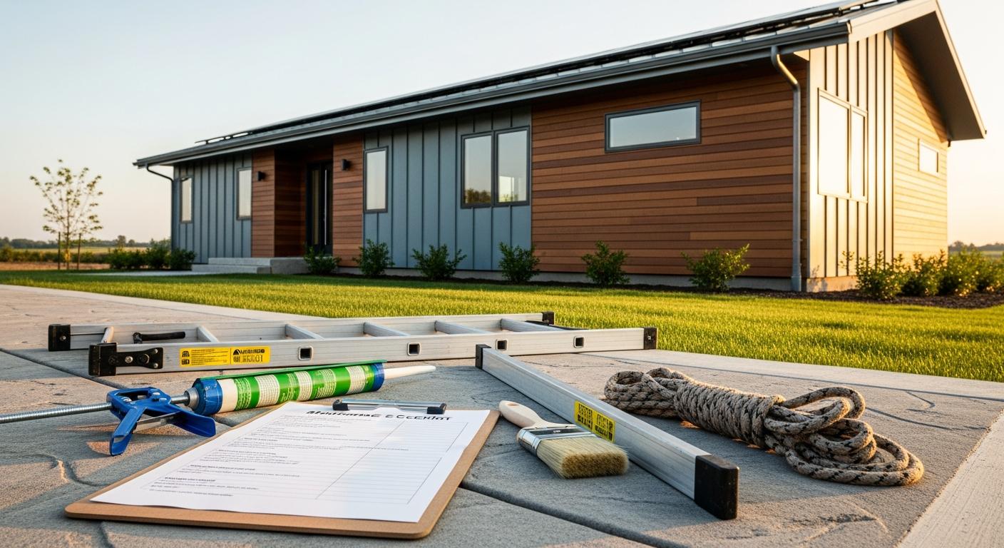 Prefab Home Maintenance: A Realistic Long-Term Checklist Prefab Home Maintenance: A Realistic Long-Term Checklist